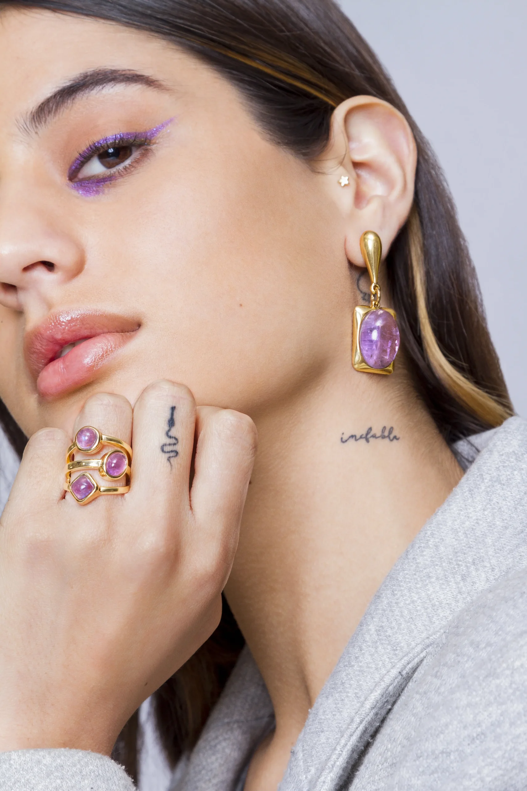 amatista piedra natural